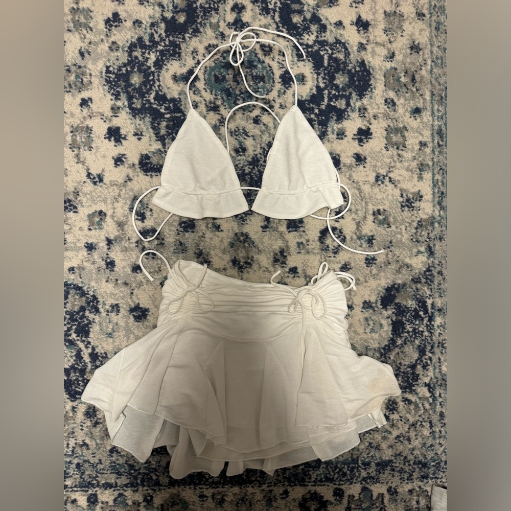 Keoni Gathered Ruffle Skirt Set- Edikted